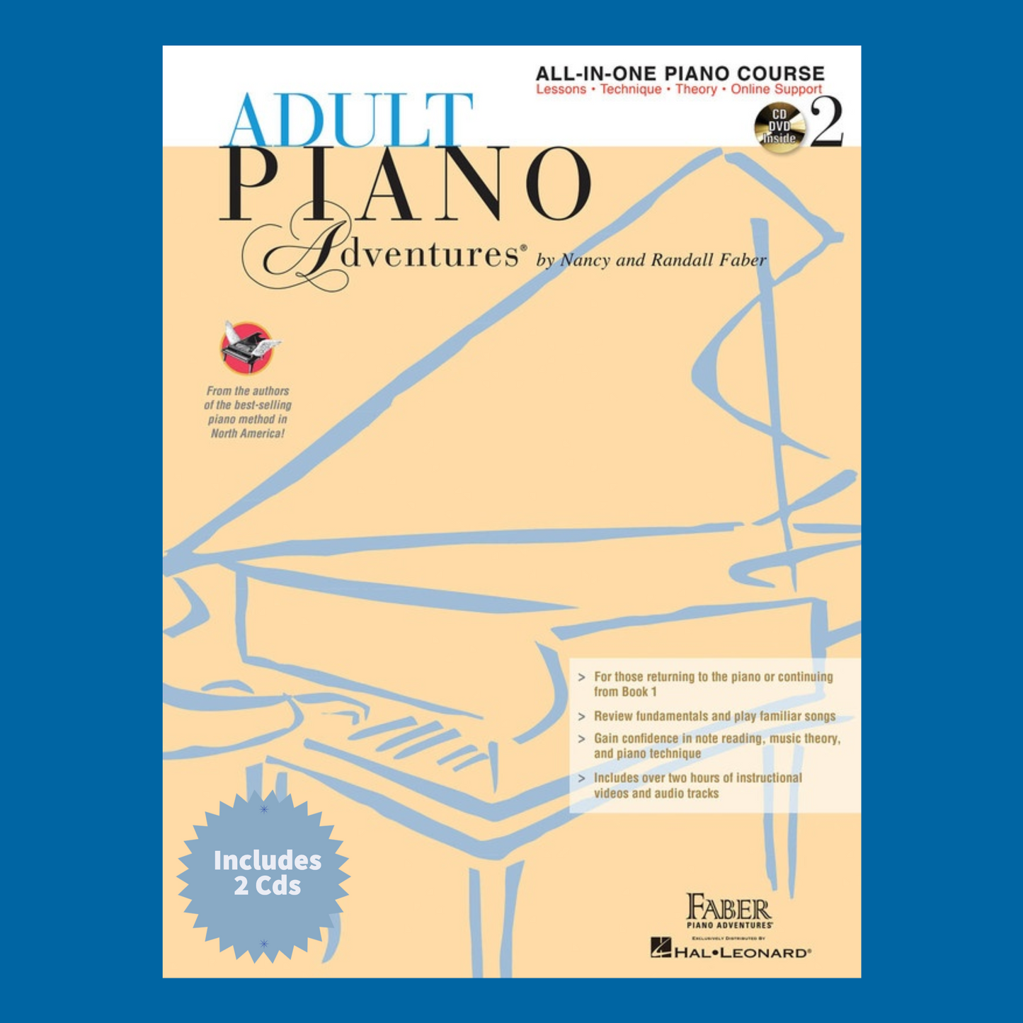 Adult Piano Adventures: All In One Lesson Book 2 (Book/2 Cds)