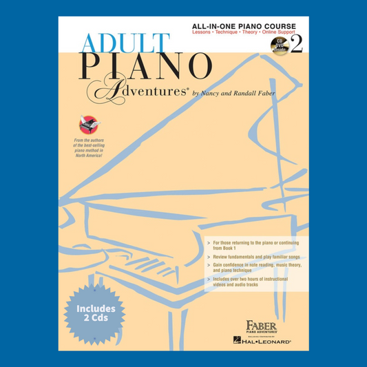Adult Piano Adventures: All In One Lesson Book 2 (Book/2 Cds)