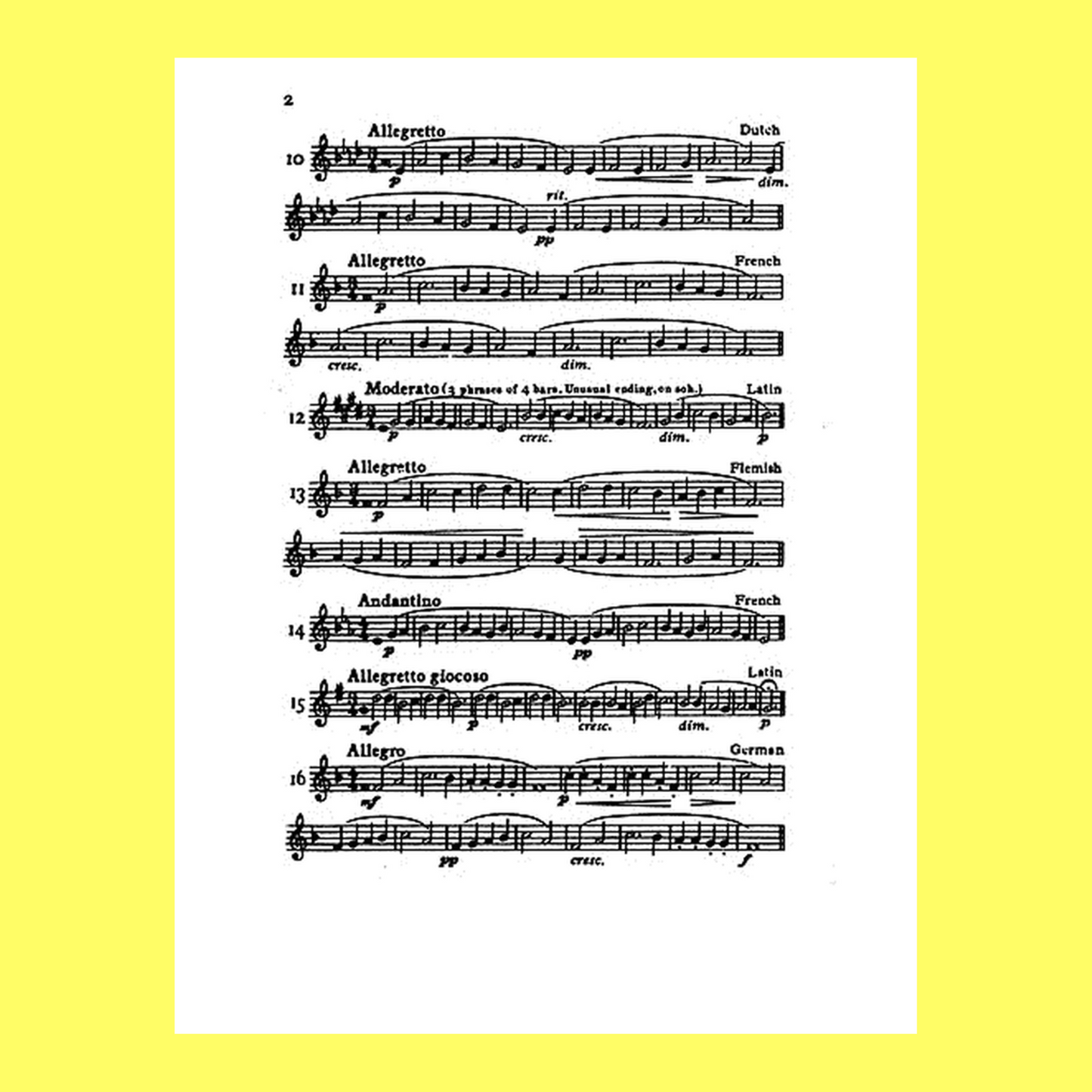 Folk Song Sight Singing Book 1