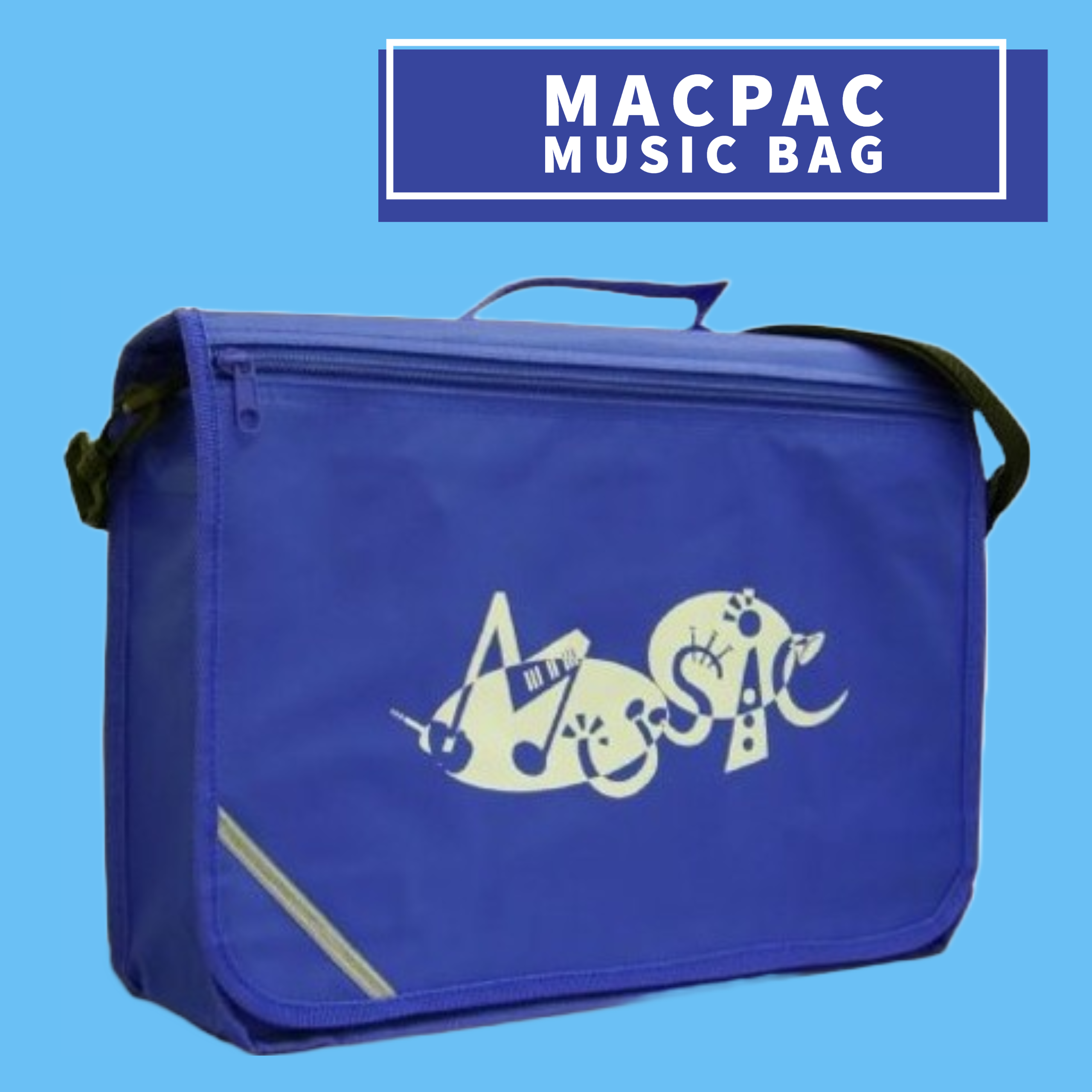 Sac à Musique Mapac Excell - Noir, 37x27 Cm, Multiple Compartiments, Bandoulière Amovible