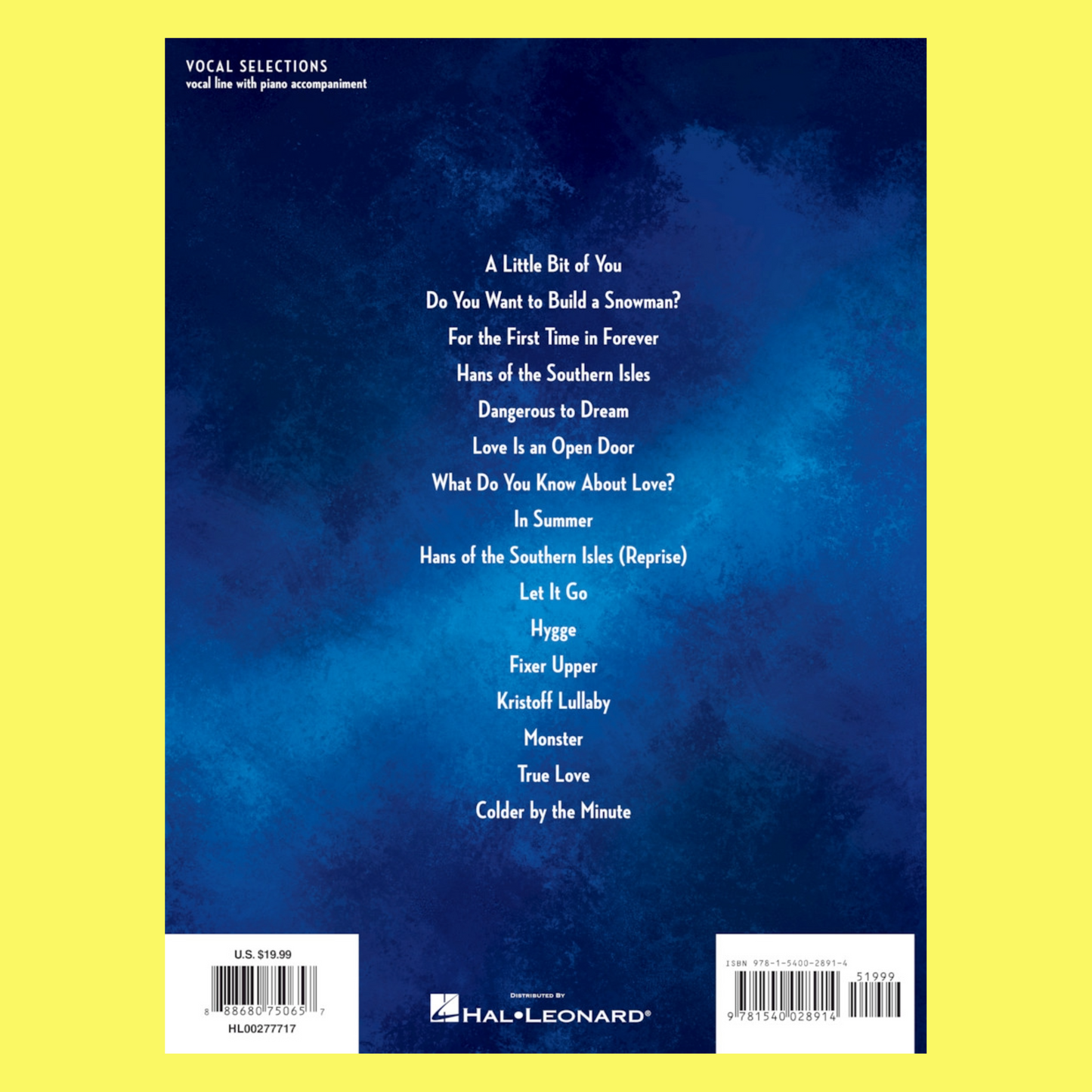Disney Frozen - The Broadway Musical Vocal Selections Book