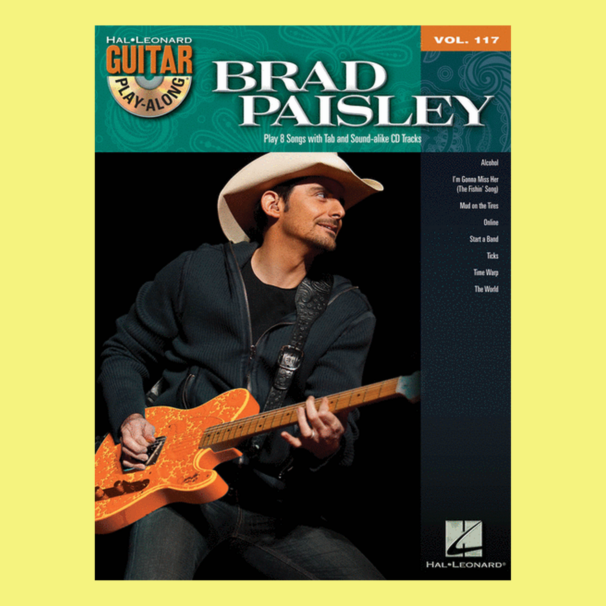 Brad Paisley - Guitar Play Along Volume 117 Book/Cd