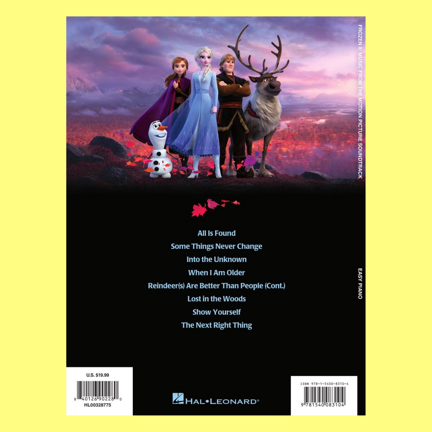 Frozen II Easy Piano Songbook