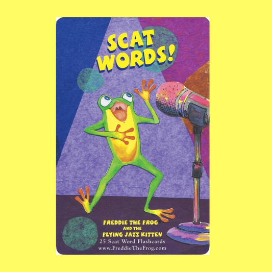 Freddie the Frog and the Flying Jazz Kitten - Scat Word Flash Cards