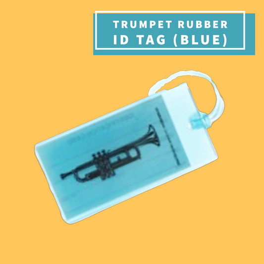 Soft Rubber Id Tag for Trumpet (Blue)