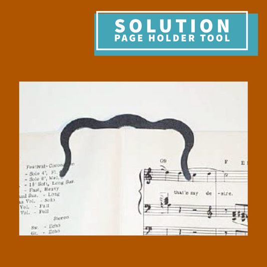 Solution Page Holder - Holds Music Book Pages Open Giftware