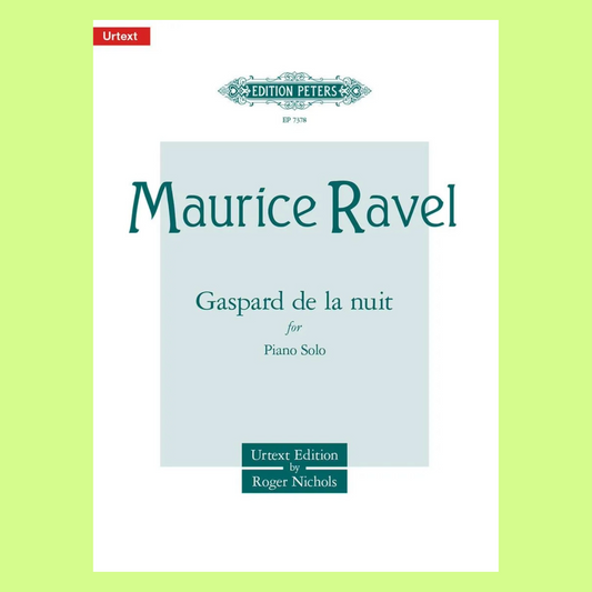 Ravel - Gaspard De La Nuit Piano Urtext