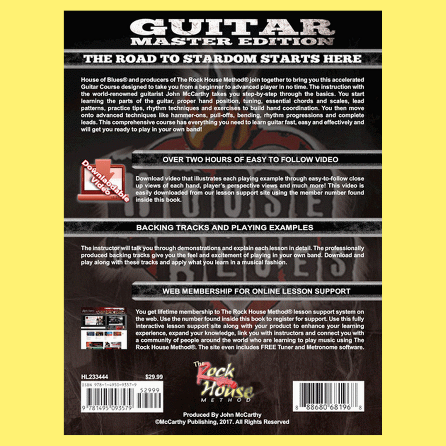 House Of Blues Guitar - Master Edition Book/Olv