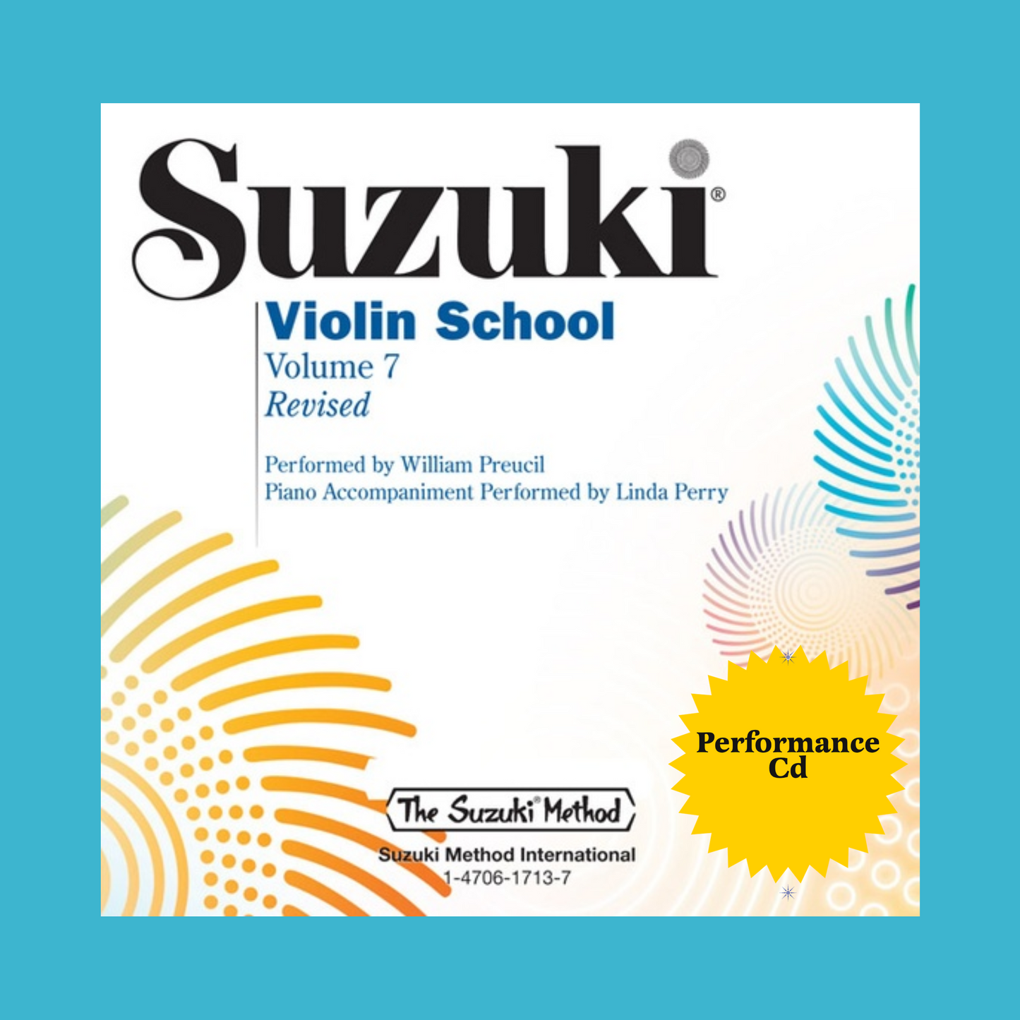 Suzuki Violin School - Volume 7 Accompaniment/ Performance Cd