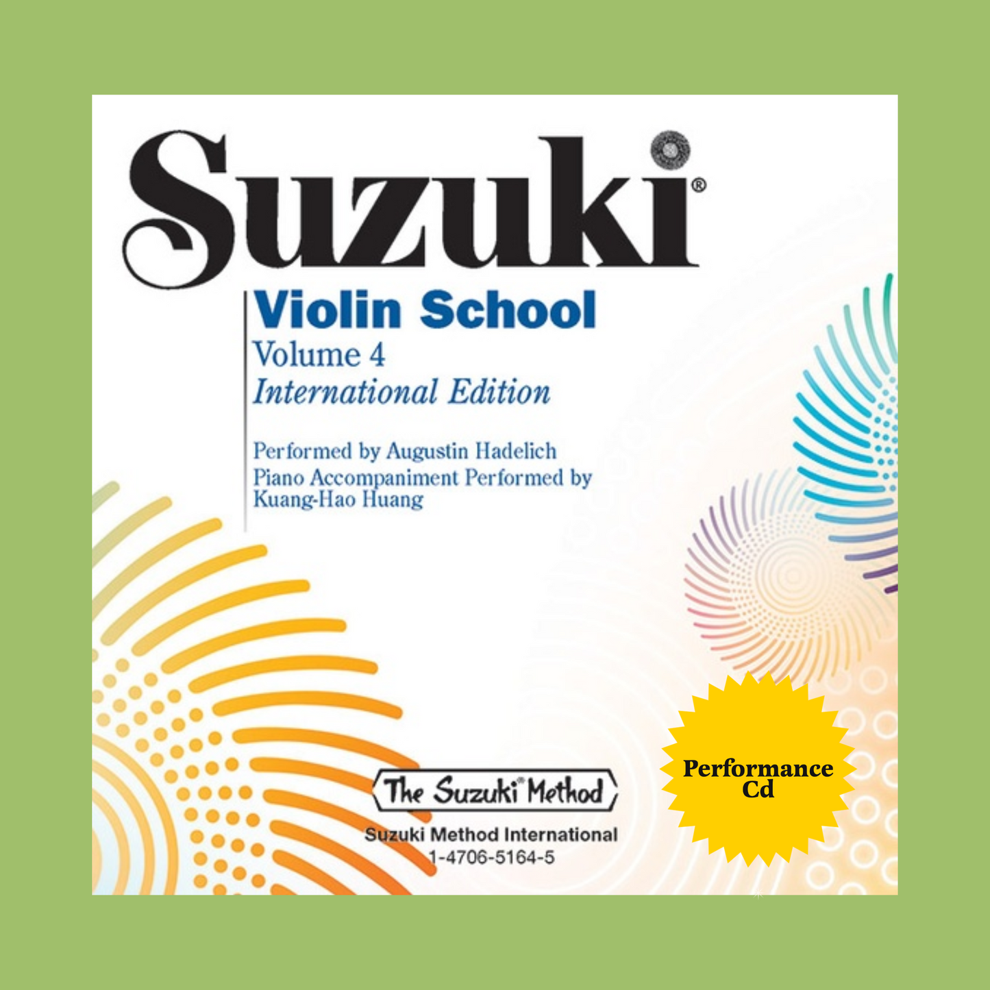 Suzuki Violin School - Volume 4 Performance/ Accompaniment Cd