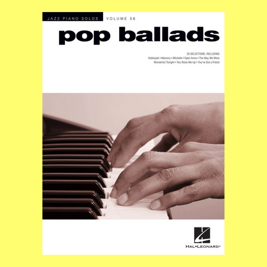 Pop Ballads - Jazz Piano Solos Series Volume 56 Book