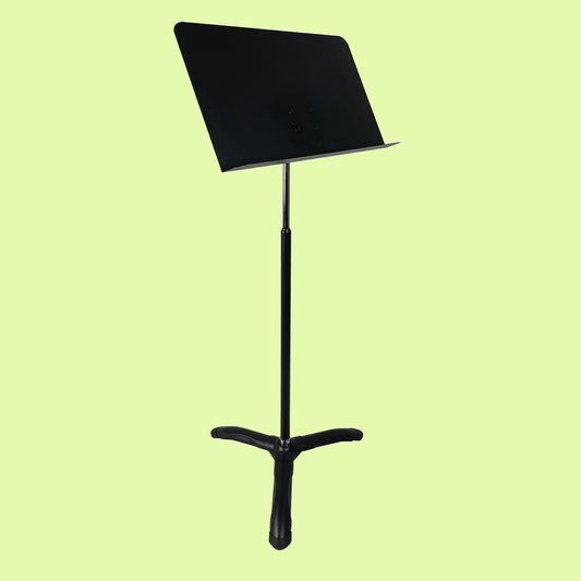 DCM BS301 Premium Orchestral Black Music Stand with Flat Desk (Steel Base)