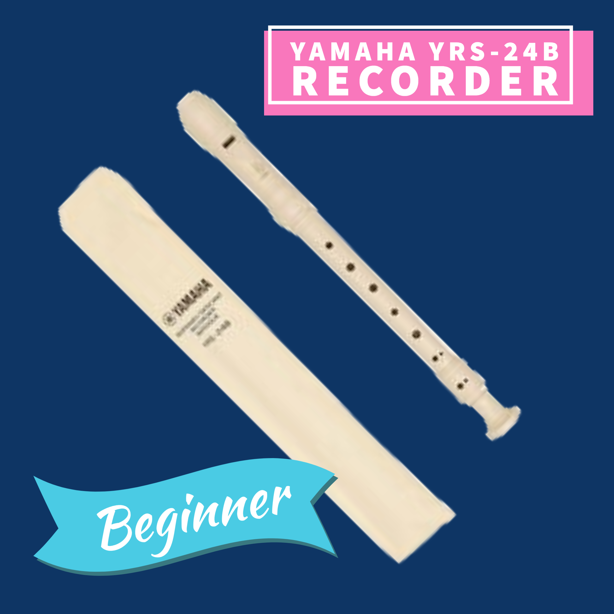 Yamaha YRS24B 3 Piece Resin Recorder (Student Recorder)