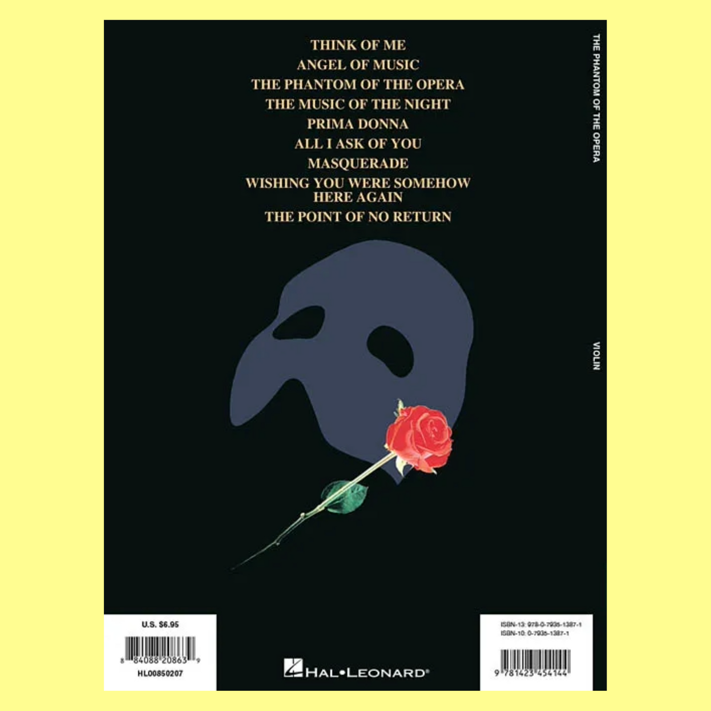 Andrew Lloyd Webber - The Phantom of the Opera - Violin Book