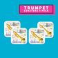 Trumpet Coasters - Pack Of 4 Giftware