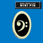 Oval Bass Clef Mini Pin