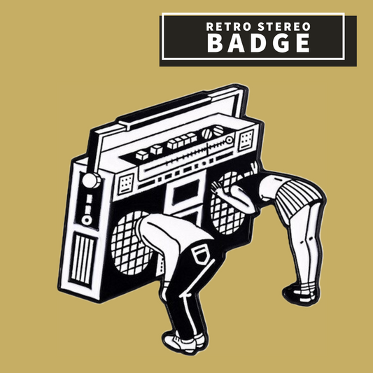 Retro Stereo Badge