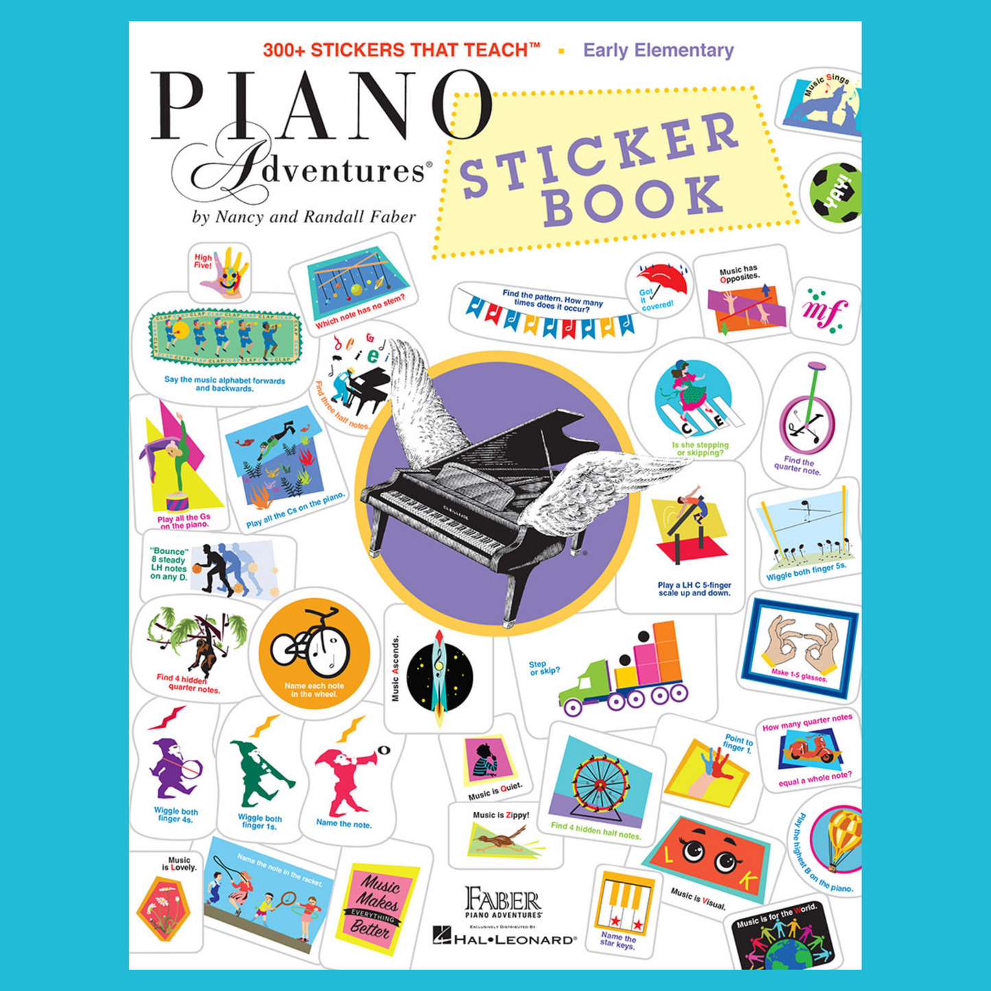 Piano Adventures: Sticker Book (300 Stickers) & Keyboard