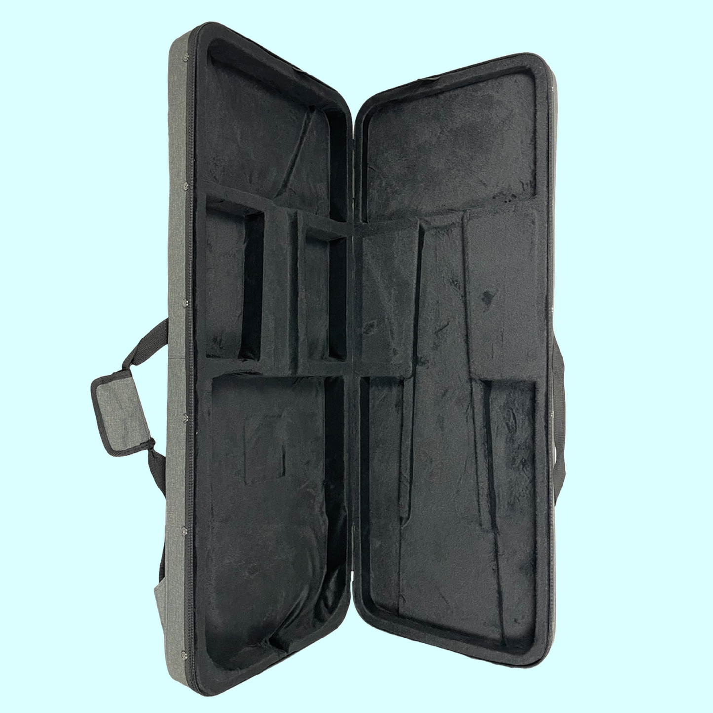 DCM Premium PFE Polyfoam Lightweight Electric Guitar Case with Straps - Grey