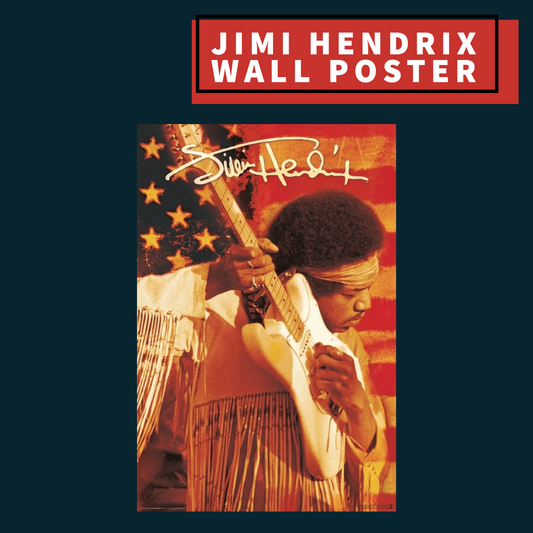 Jimi Hendrix Flag Wall Poster