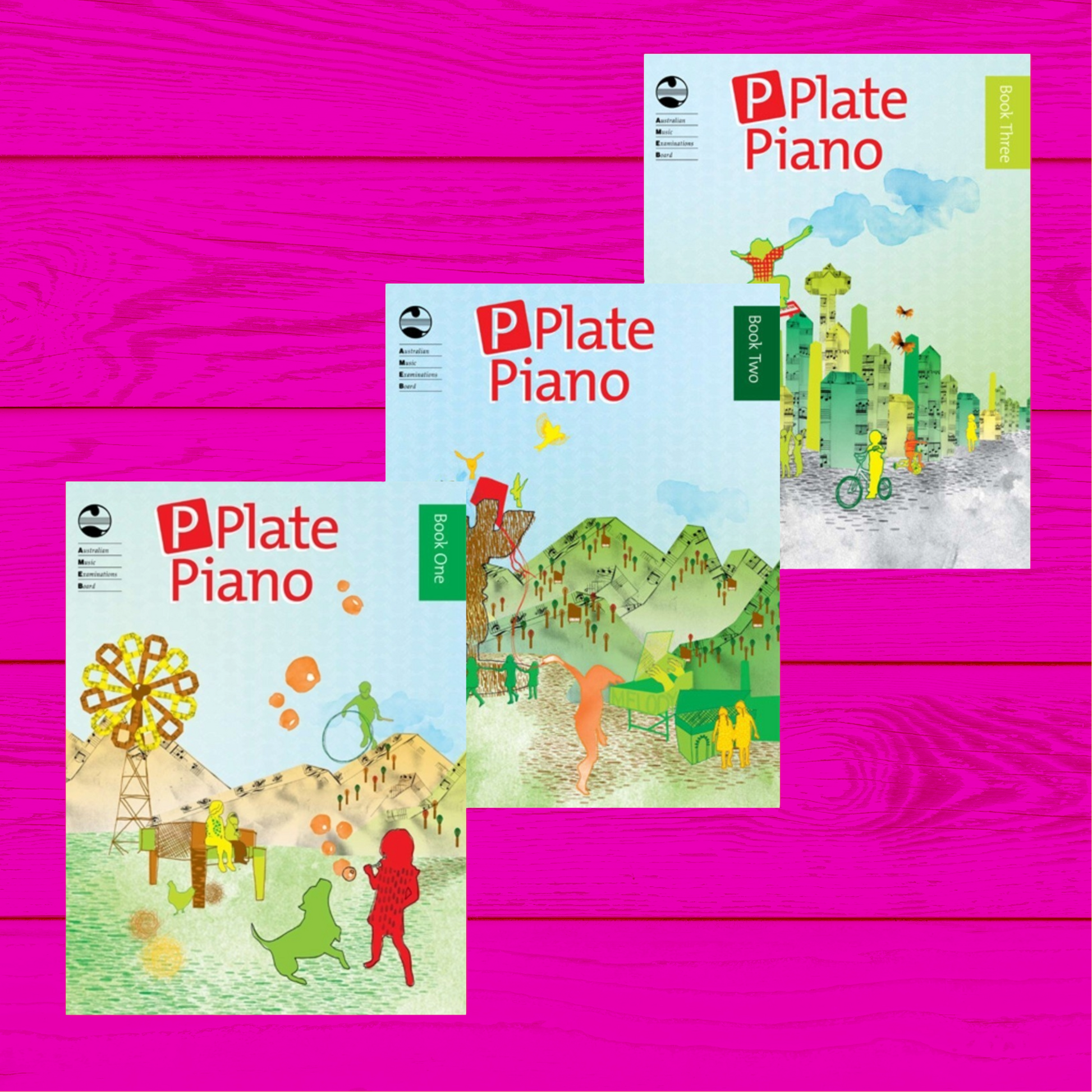 AMEB P Plate Piano Complete Pack - Books 1 to 3
