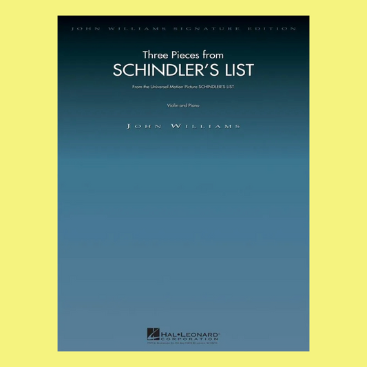 John Williams - 3 Pieces From Schindlers List Violin with Piano Accompaniment