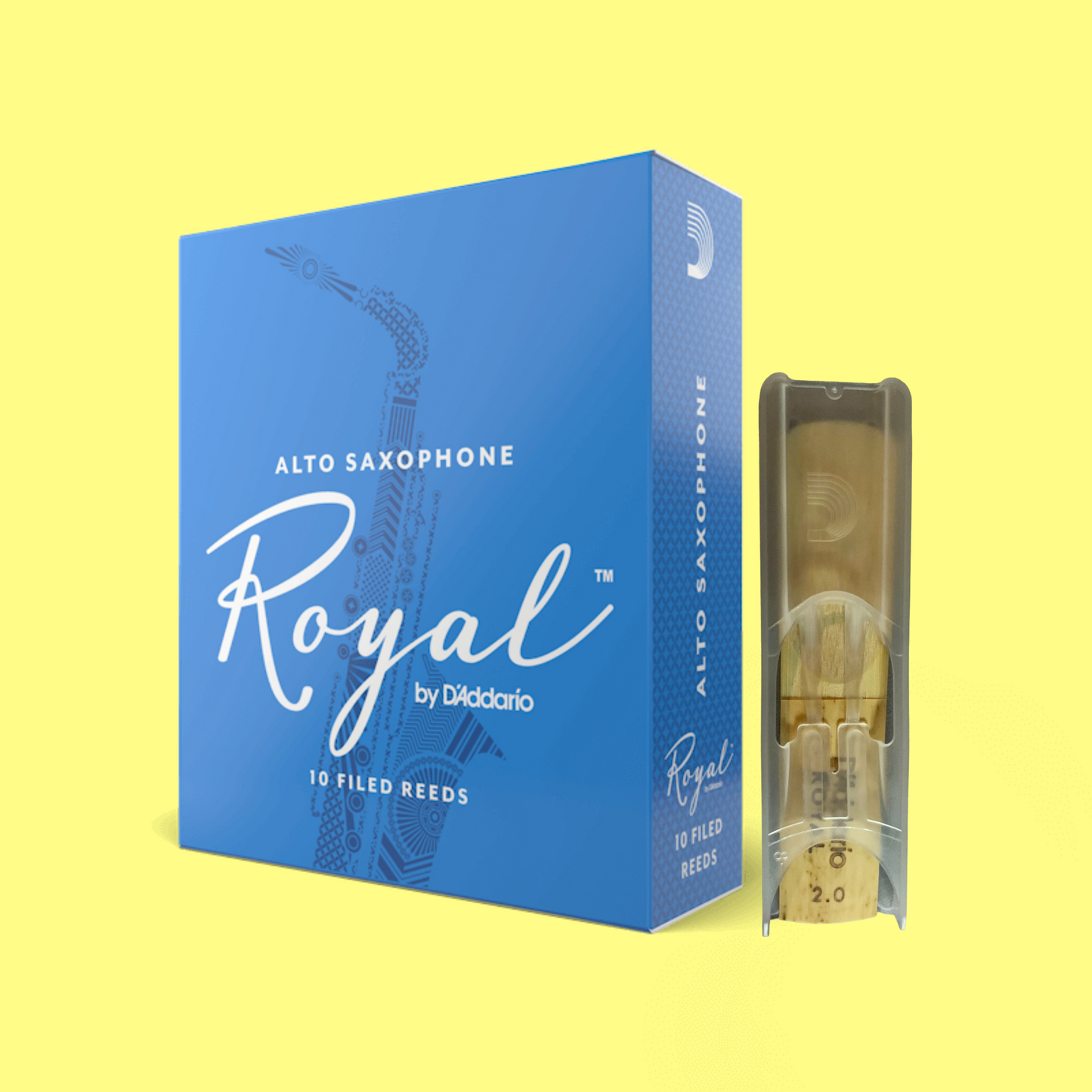 D'Addario - 2.0 Alto Saxophone Royal Reed (10 Pack) - Beginners