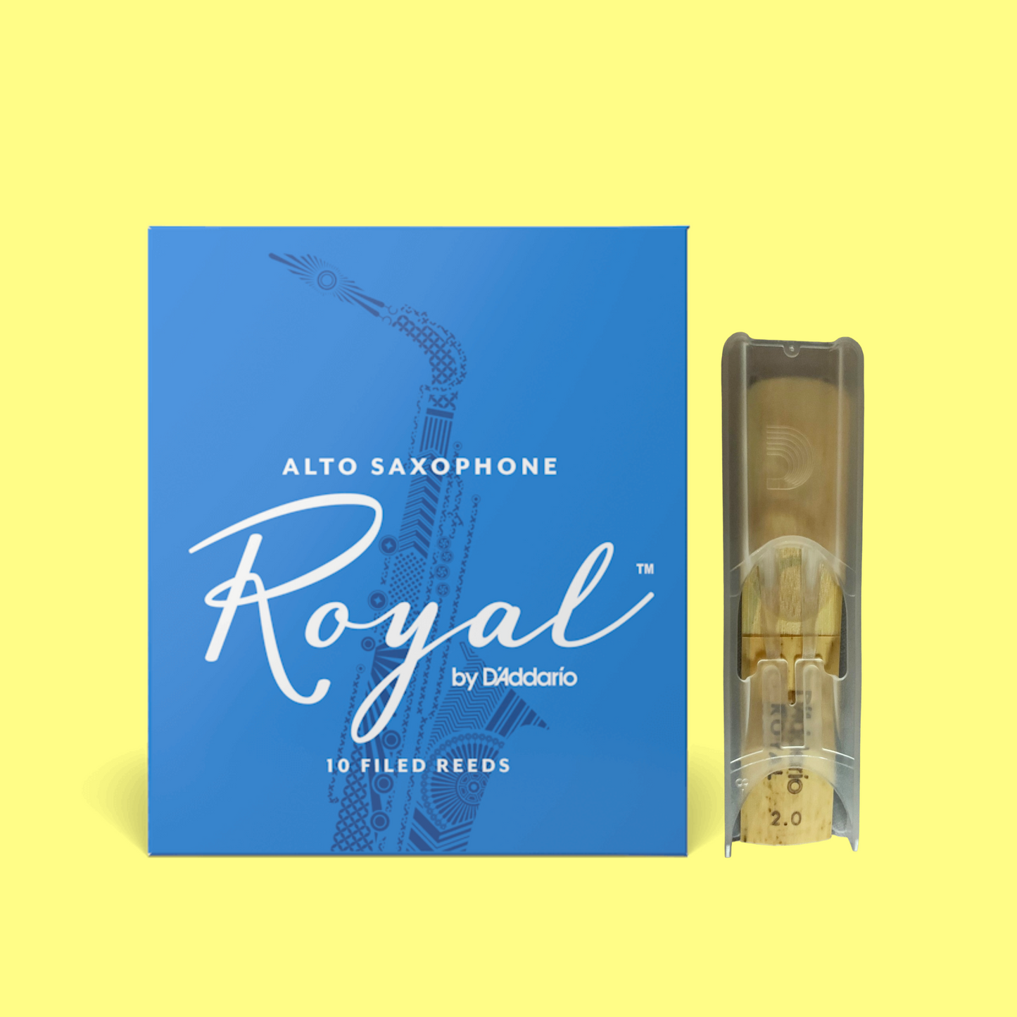 D'Addario - 2.0 Alto Saxophone Royal Reed (10 Pack) - Beginners