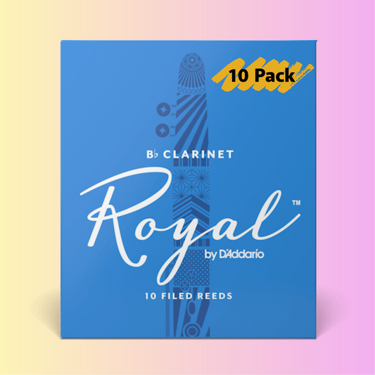 D'Addario 1.5 Bb Clarinet Royal Reed (10 Pack) - Perfect for Beginners