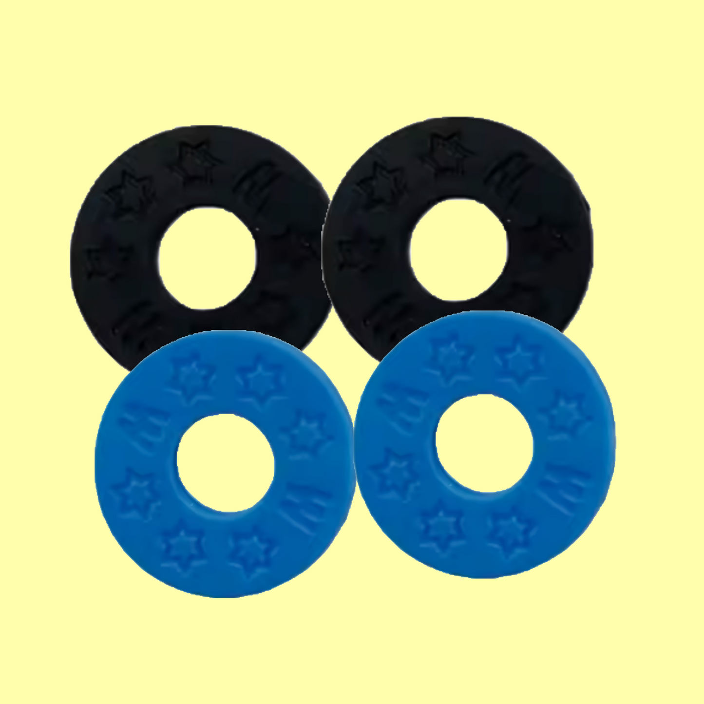 Musicworx - Blue & Black Strap Blocks (4 Pack)