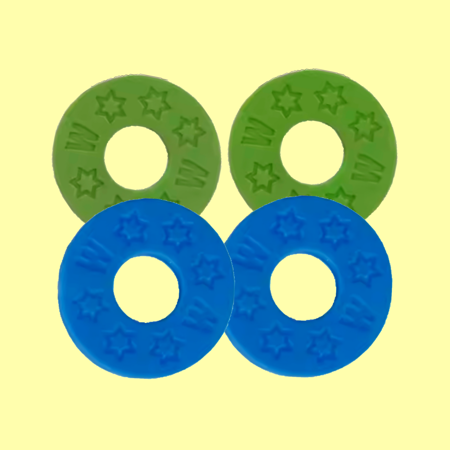 Musicworx - Green & Blue Strap Blocks (4 Pack)