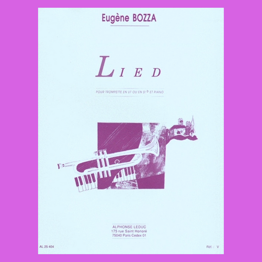 Eugene Bozza - Lied for Trumpet and Piano Book