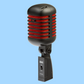 Eikon DM55V2RDBK Vintage Style Professional Vocal Dynamic Microphone - Satin Black & Red