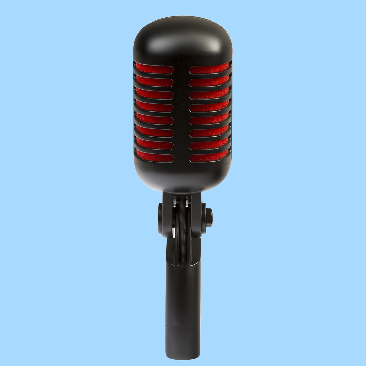 Eikon DM55V2RDBK Vintage Style Professional Vocal Dynamic Microphone - Satin Black & Red