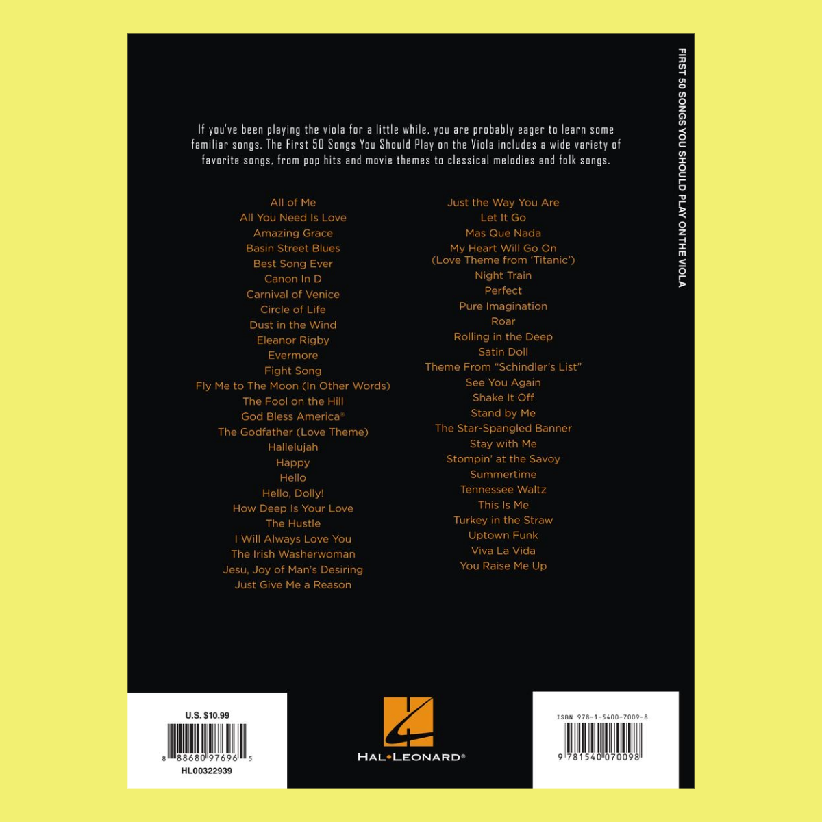 First 50 Songs You Should Play On The Viola Book