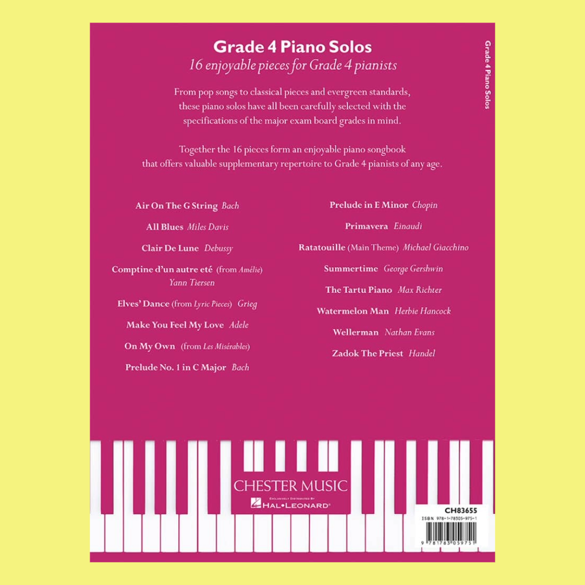 Grade 4 Piano Solos Book - 16 Enjoyable Pieces for Grade 4 Pianists