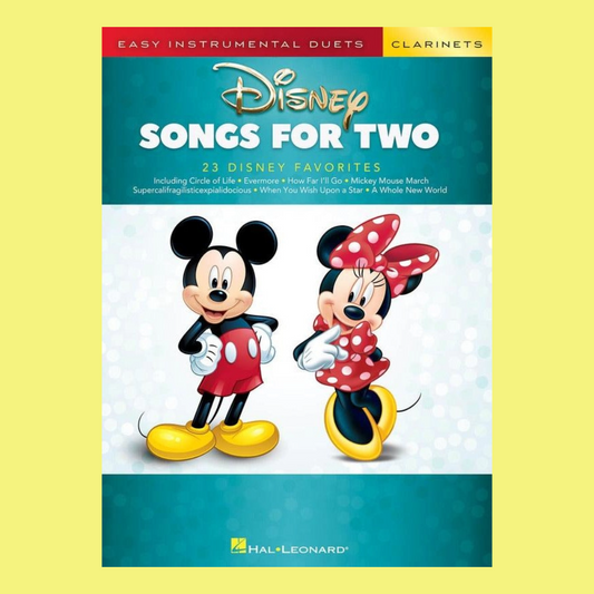 Disney Songs For Two - Clarinets Book
