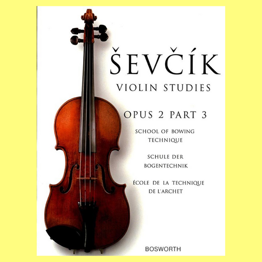 Sevcik Violin Studies Opus 2 Part 3 Book (New Edition)