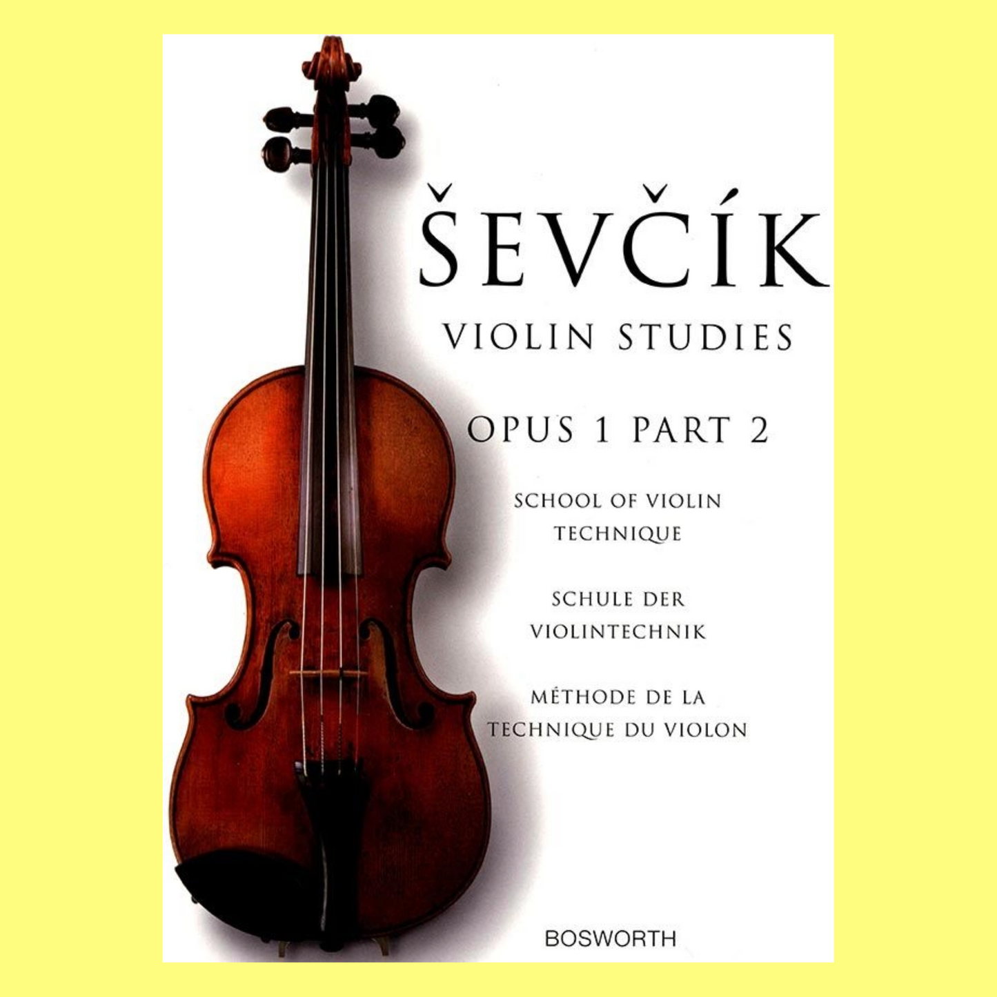 Sevcik Violin Studies - Opus 1 Part 2 Book (New Edition)