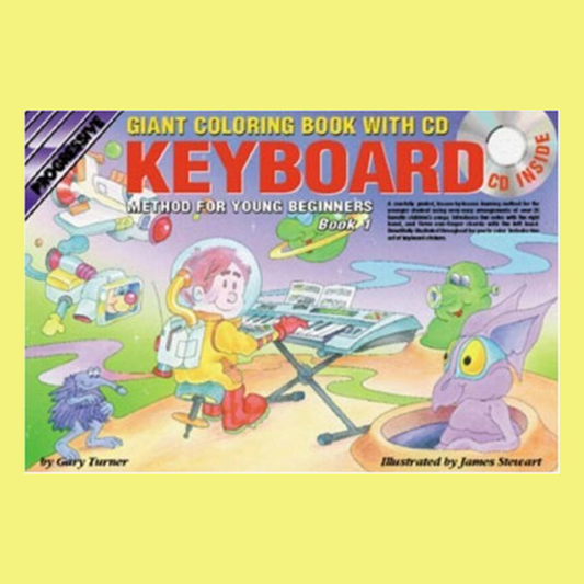 Progressive Electronic Keyboard Young Beginners - Giant Colouring Book with CD