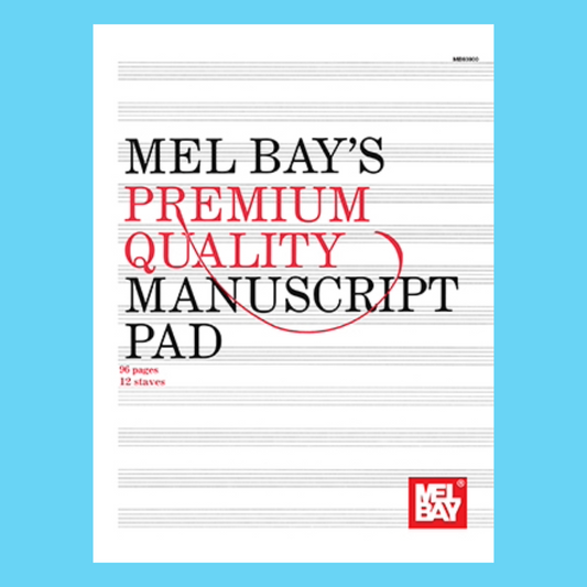 Premium Quality Manuscript Pad - 12 Staves (96 Pages)
