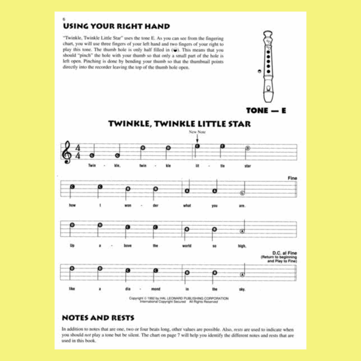 Songs For Kids Recorder Book (14 Popular Songs)