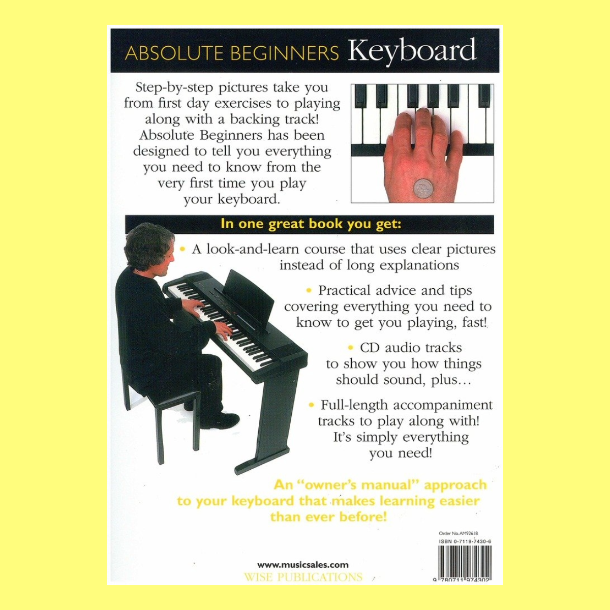 Absolute Beginners Keyboard Book and Play Along Cd