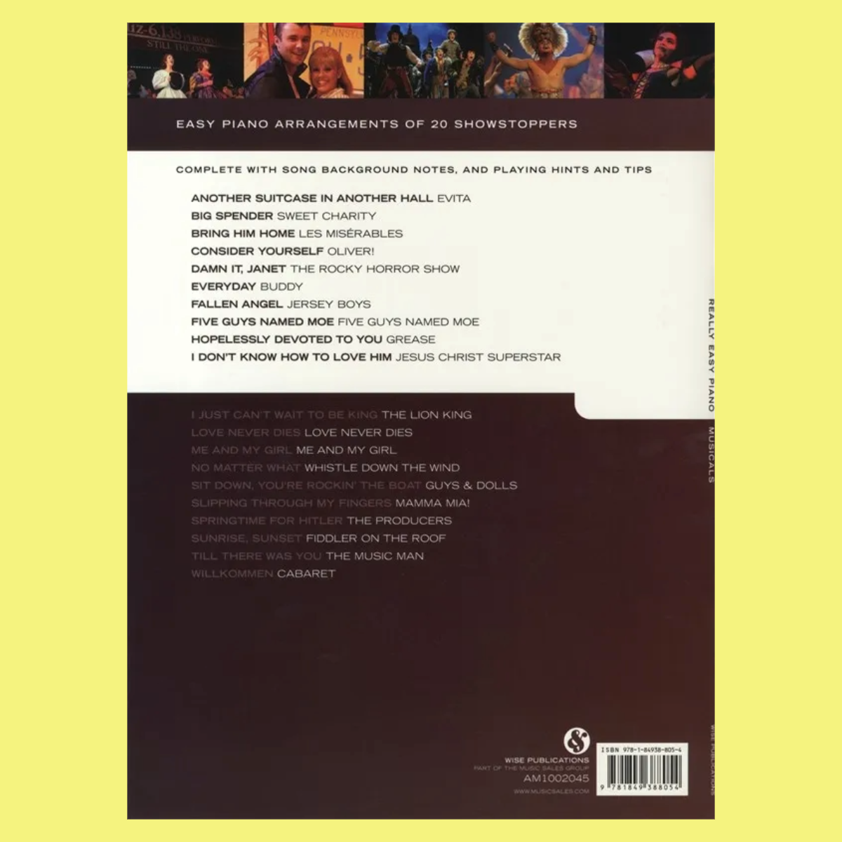 Musicals - Really Easy Piano Book