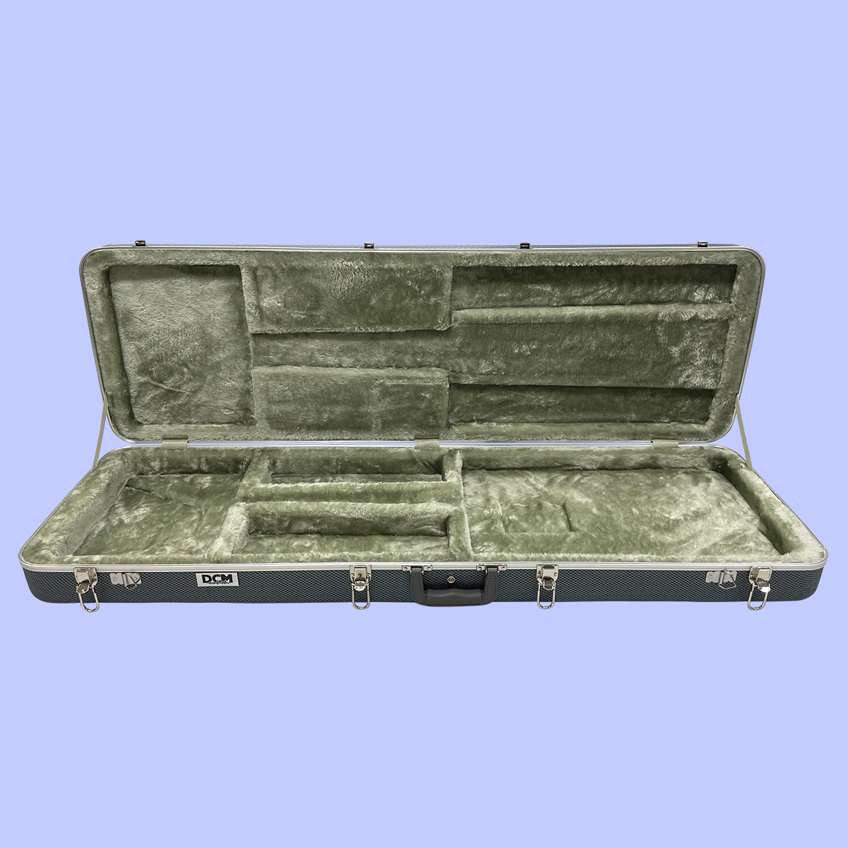 DCM BC2C ABS / Fibre Deluxe Electric Bass Case with Dark Silver Lining