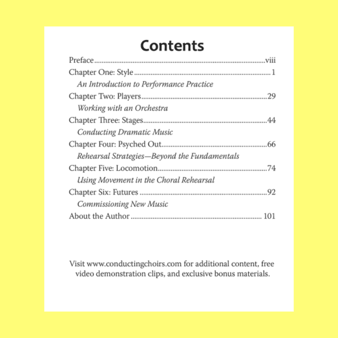 Conducting Choirs Bk 3 The Practicing Conductor