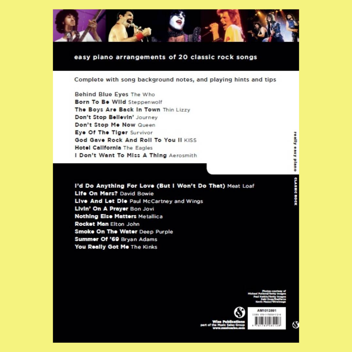 Classic Rock - Really Easy Piano Book (20 Classic Rock Hits)