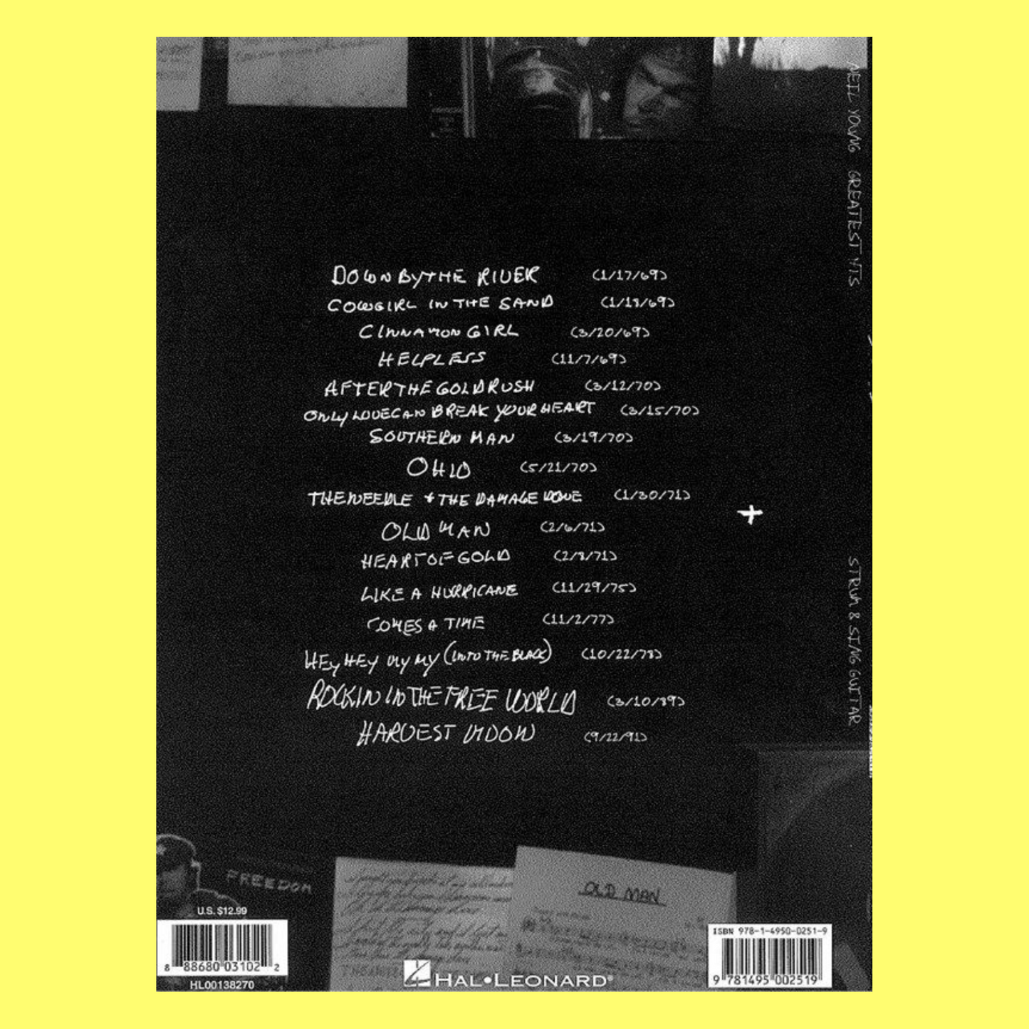 Neil Young Greatest Hits Strum & Sing Book