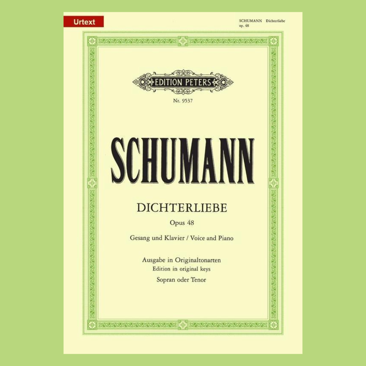 Schumann - Dichterliebe Op 48 High Voice