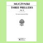 Robert Muczynski - 3 Preludes Opus 18 Flute Solo Sheet Music